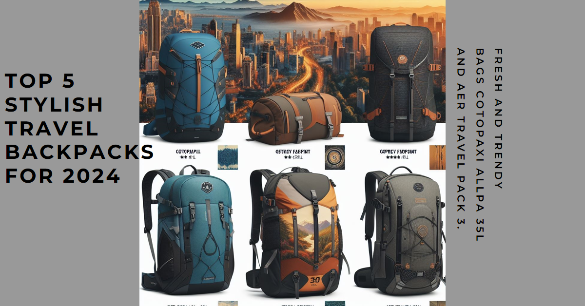Top 5 Stylish Travel Backpacks for 2024_airticketone.com